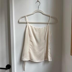 Reformation Isla Satin Top